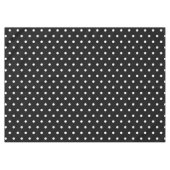 Schwarz-weiße Polka Dots Tischdecke (Vorderseite (Horizontal))
