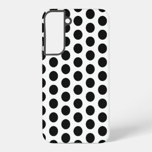 Schwarz-Weiße Polka-Punkte Samsung Galaxy Hülle