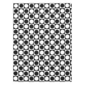 Schwarz-weiße Polka-Punkte Tischdecke (Vorderseite)