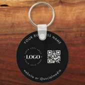 Schwarz-weiße Prüfung des QC-Codes für benutzerdef Schlüsselanhänger (Vorderseite)