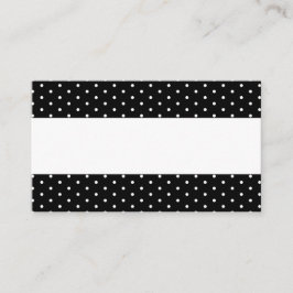 Schwarz-weiße Punkte Elegante Platzkarten für Hoch