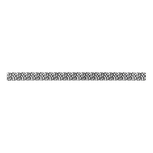 Schwarz-weiße Punkte für Schneebänder Satinband (Vorderseite)