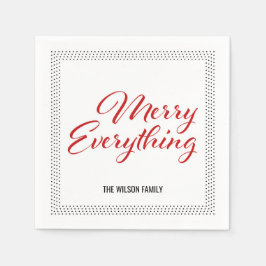 Schwarz-weiße Punkte grenzen alles ein Serviette