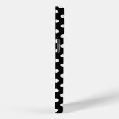 Schwarz-weiße Punkte rosa Bug Case-Mate iPhone Hülle (Rückseite / Rechts)