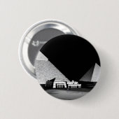 Schwarz-Weiße Pyramiden Button (Vorne & Hinten)
