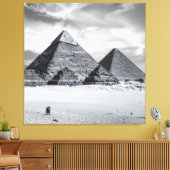 Schwarz-Weiße Pyramiden Leinwanddruck (Insitu (Wohnzimmer))