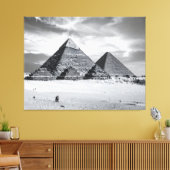 Schwarz-Weiße Pyramiden Leinwanddruck (Insitu (Wohnzimmer))