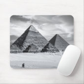Schwarz-Weiße Pyramiden Mousepad (Mit Mouse)