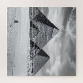 Schwarz-Weiße Pyramiden Puzzle (Horizontal)