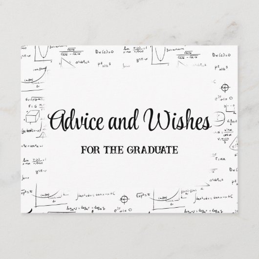 Schwarz-weiße Ratschläge und Wünsche für Skriptabs Begleitkarte (Vorderseite)