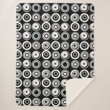 Schwarz-weiße Retro-Kreise