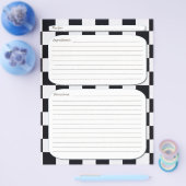 Schwarz-weiße Rezeptseite Flyer (Einzeln)