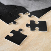 Schwarz-Weiße Rose Puzzle (Seite)