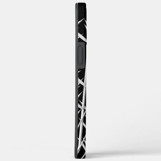 Schwarz-weiße Rot-Sonne Case-Mate iPhone Hülle (Rückseite / Rechts)