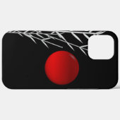 Schwarz-weiße Rot-Sonne Case-Mate iPhone Hülle (Rückseite (Horizontal))