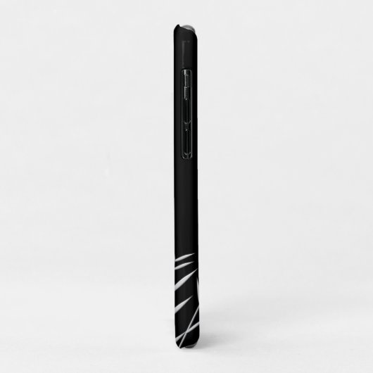 Schwarz-weiße Rot-Sonne Case-Mate iPhone Hülle (Hinten/Links)