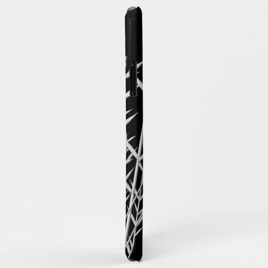 Schwarz-weiße Rot-Sonne Case-Mate iPhone Hülle (Hinten/Rechts)