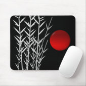 Schwarz-weiße Rot-Sonne Mousepad (Mit Mouse)