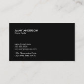 Schwarz-weiße rote Dreiecke Visitenkarte (Rückseite)