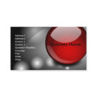 Schwarz-weiße rote moderne coole Geschäfts-Karte