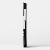 SCHWARZ-WEISSE ROTE ROSEN,ROSENKNOSPE Jugendstil Case-Mate iPhone Hülle (Rückseite / Links)