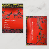 Schwarz-weiße, rote Rupie Visitenkarte (Vorne/Hinten)