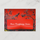 Schwarz-weiße, rote Rupie Visitenkarte (Rückseite)