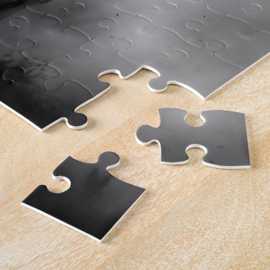 Schwarz-weiße Running Horse Freedom Puzzle (Seite)