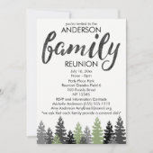 Schwarz-weiße Rustikale Kariert Country Family Wie Einladung (Vorderseite)