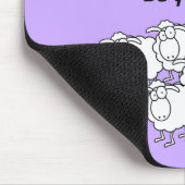 Schwarz-weiße Schafe Mousepad (Ecke)
