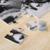 Schwarz-Weiße Schafherde Puzzle (Seite)