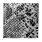 Schwarz-weiße Schlange Fliese (Vorderseite)