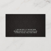 Schwarz-weiße Schleife / Damask / Bokeh Visitenkarte (Rückseite)