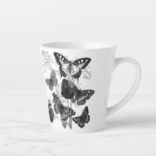 Schwarz-Weiße Schmetterlinge Milchtasse