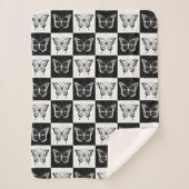 Schwarz-weiße Schmetterlingssicherung Sherpadecke (Vorderseite)