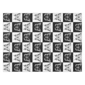 Schwarz-weiße Schmetterlingssicherung Tischdecke (Vorderseite (Horizontal))