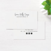 Schwarz-weiße Schmuckkarte für moderne Skripte (Schreibtisch)