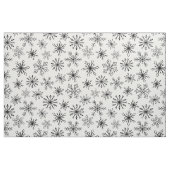 Schwarz-weiße Schneeflocken-Muster Stoff (Fat Quarter (45,7 x 55,9 cm))
