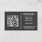 Schwarz-weiße Schornstein-Sweep-Service-Visitenkar Visitenkarte (Vorderseite)