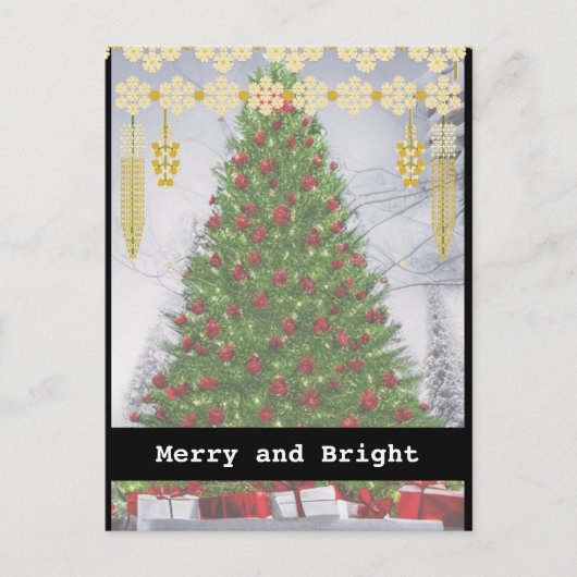 Schwarz-weiße Schreibmaschine Frohe Weihnachten ei Postkarte (Vorderseite)