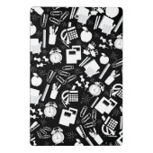 Schwarz-weiße Schulbedarf MusterlehrerStudent Mini Klemmbrett (Rückseite)