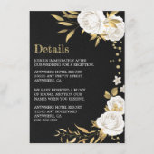 Schwarz-weiße Schwarz-Weiß-Umschließkarte Begleitkarte (Vorderseite)