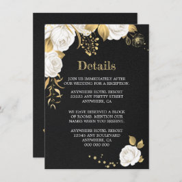 Schwarz-weiße Schwarz-Weiß-Umschließkarte Begleitkarte