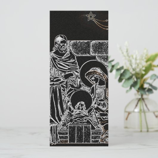 Schwarz-weiße Silbernativität (Stehend Vorderseite)