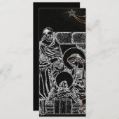 Schwarz-weiße Silbernativität (Vorne/Hinten)