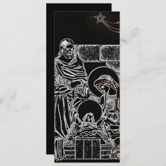 Schwarz-weiße Silbernativität (Vorne/Hinten)