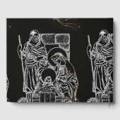 Schwarz-weiße Silbernativität Gästebuch (Rückseite)