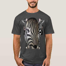 Schwarz - Weiße Silhouette Zebras T-Shirt