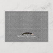 Schwarz-weiße Silver Art Deco Rahmen Hochzeitseinl Begleitkarte (Rückseite)