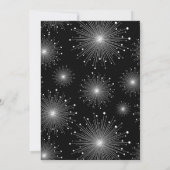 Schwarz-weiße Sonnenaufgänge Feuerwerk Empfang nur Einladung (Rückseite)